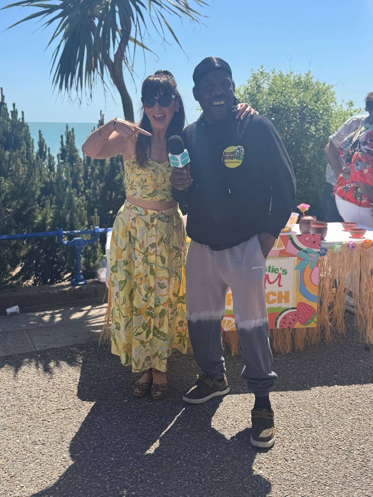 Bready's Delights serving Jamaican food at a seafront event in Brighton & Hove
